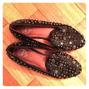 Studded leather Jeffrey Campbell loafers